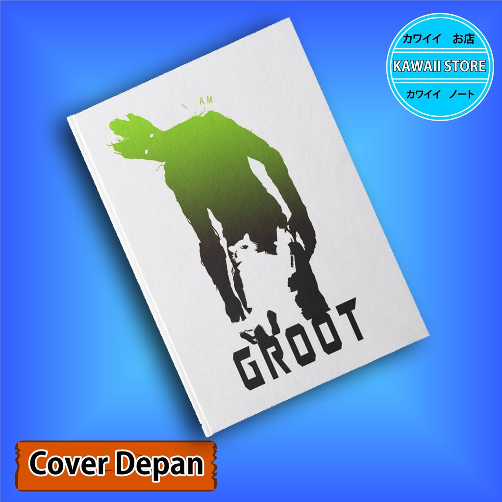 

Notebook / Pocket book Hard Cover Film Marvel Avengers Character GROOT uk A5 & A6 / Notes Book
