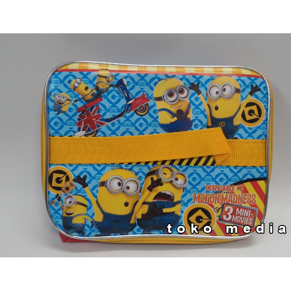 Terunik Tas Bekal / Lunch Bag Anak Aluminium Foil Karakter MINION Muat Yooyee