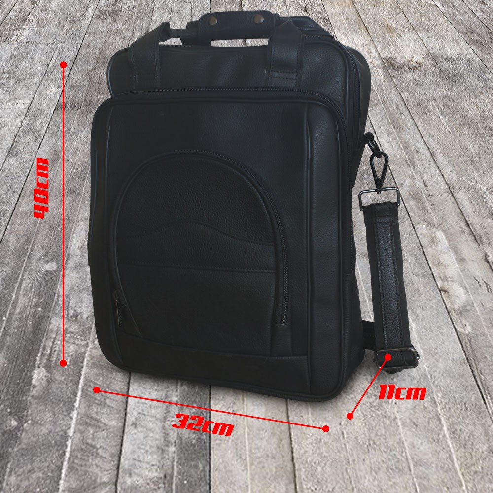 Tas Punggung QI LETHER Backpack / Tas Ransel Q - Tas Ransel Laptop