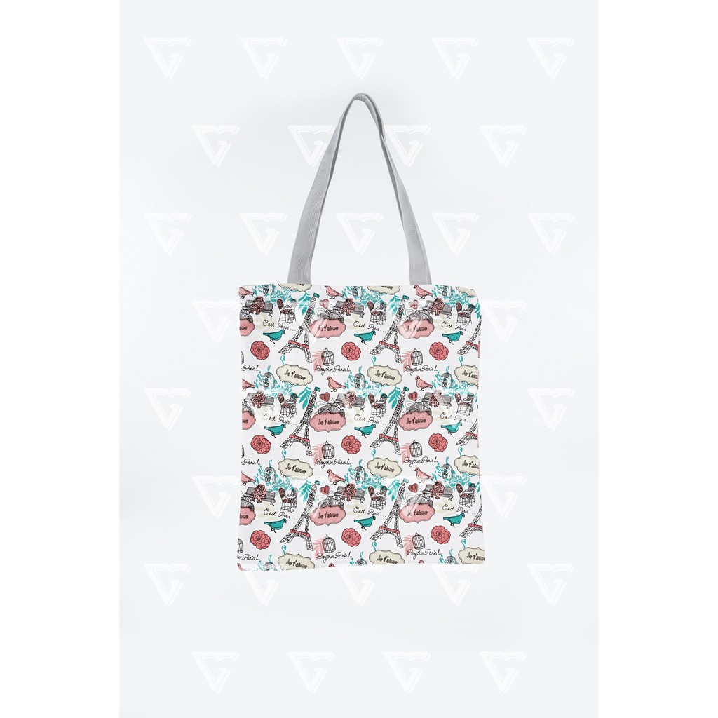 Totebag wanita / tote bag wanita kekinian 2021 kanvas motif Belanda