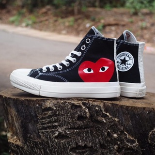 black converse cdg
