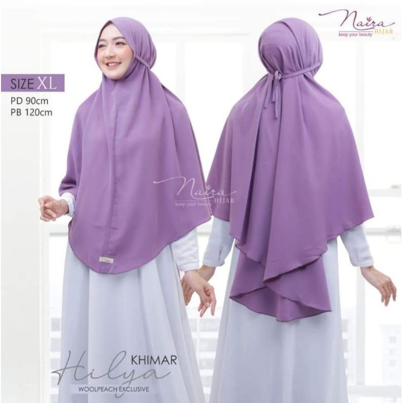 Khimar hilya|khimar tali|khimar kekinian|khimar instan|bergo tali