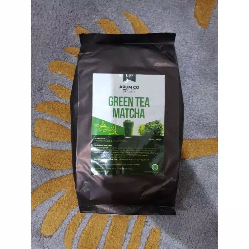 

Green Tea Matcha Minuman Bubuk/Drink Powder Intsan Kemasan 500Gram