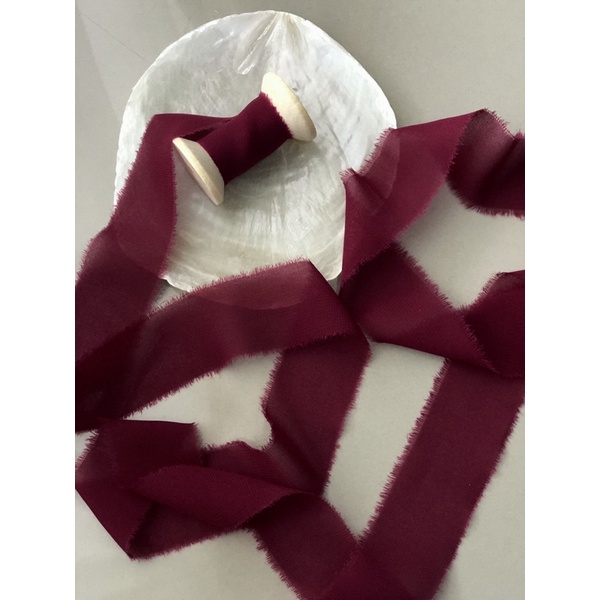 

Silk Ribbon - BURGUNDY WINE