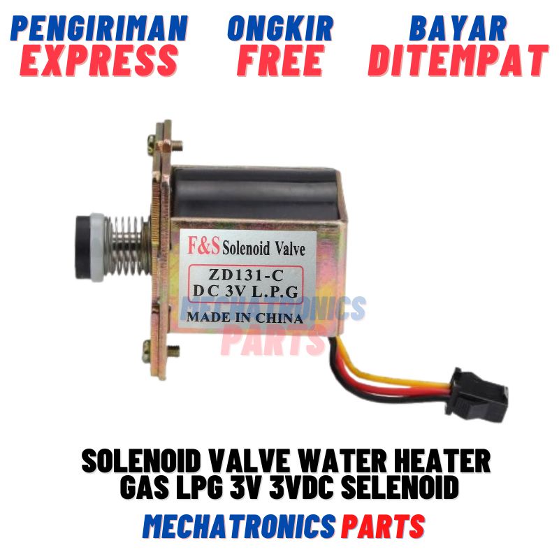 Solenoid Valve Water Heater Gas LPG 3V 3VDC Selenoid