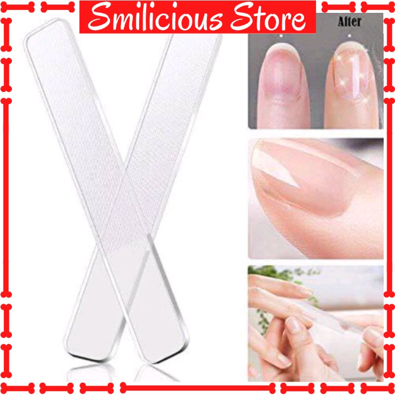 Nano Glass Nail File Butter / Kikir Kuku Manicure Pedicure Nail Art / Buffer Kuku / Pengkilat Kuku