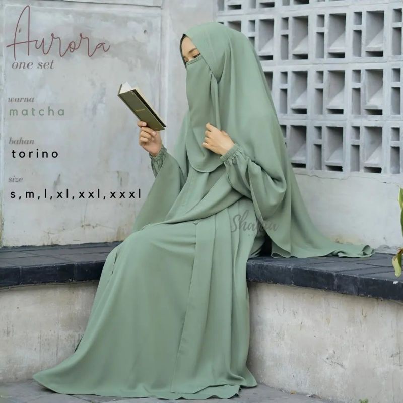 Gamis Set Cadar Aurora by Shahia Syari