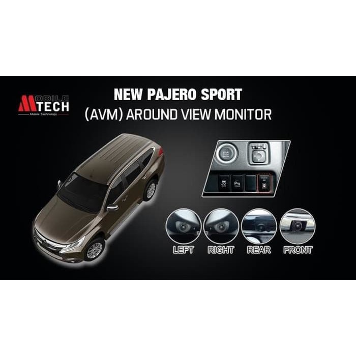 Around View Monitor all new Pajero Sport Bird Eye Camera 360 Kamera