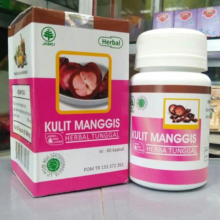 Kapsul Extrak Kulit Manggis Hiu Herbal Indo Utama Isi 60