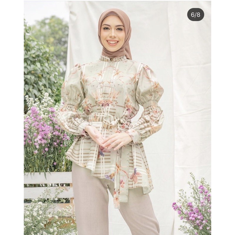 Kain silk copy motif wearing klamby | kain seragaman | bahan gamis