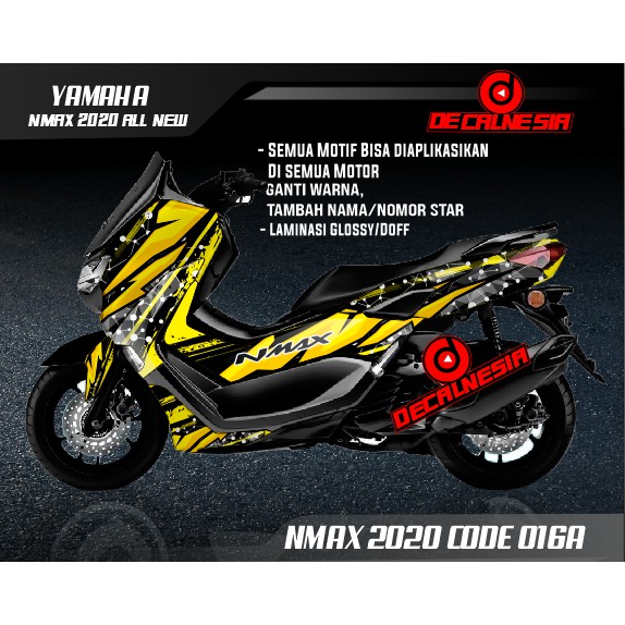 Decal Sticker Motor Yamaha Nmax New 2020 facelift Modifikasi Variasi Aksesoris Full Body
