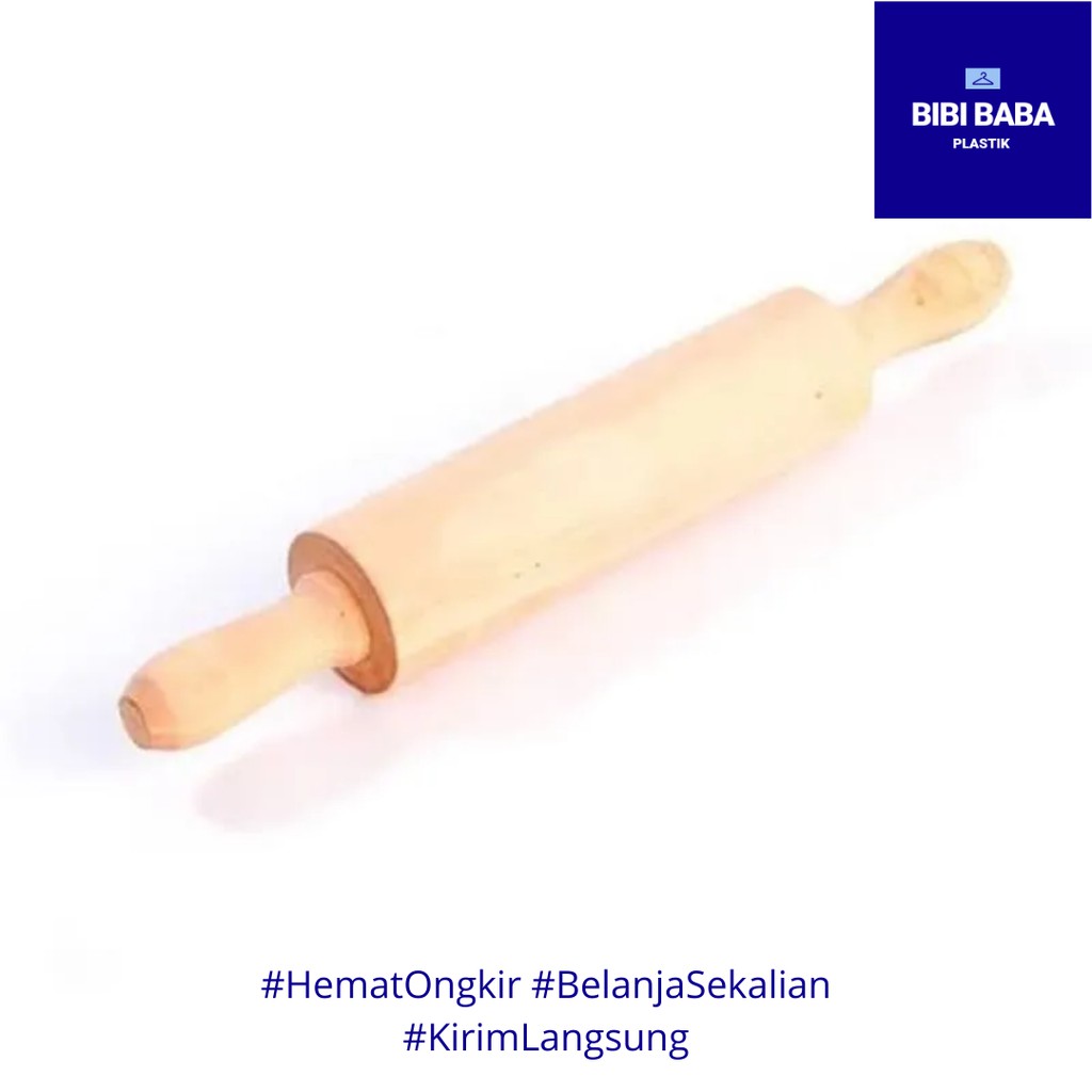 Rolling Pin Kue Gagang Polos / Gilingan Adonan Rollpin Kayu