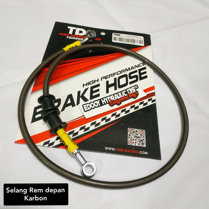 SELANG REM DEPAN TDR KARBON 35 INC - SELANG REM TDR RX KING TIGER NINJA DLL (KARBON)