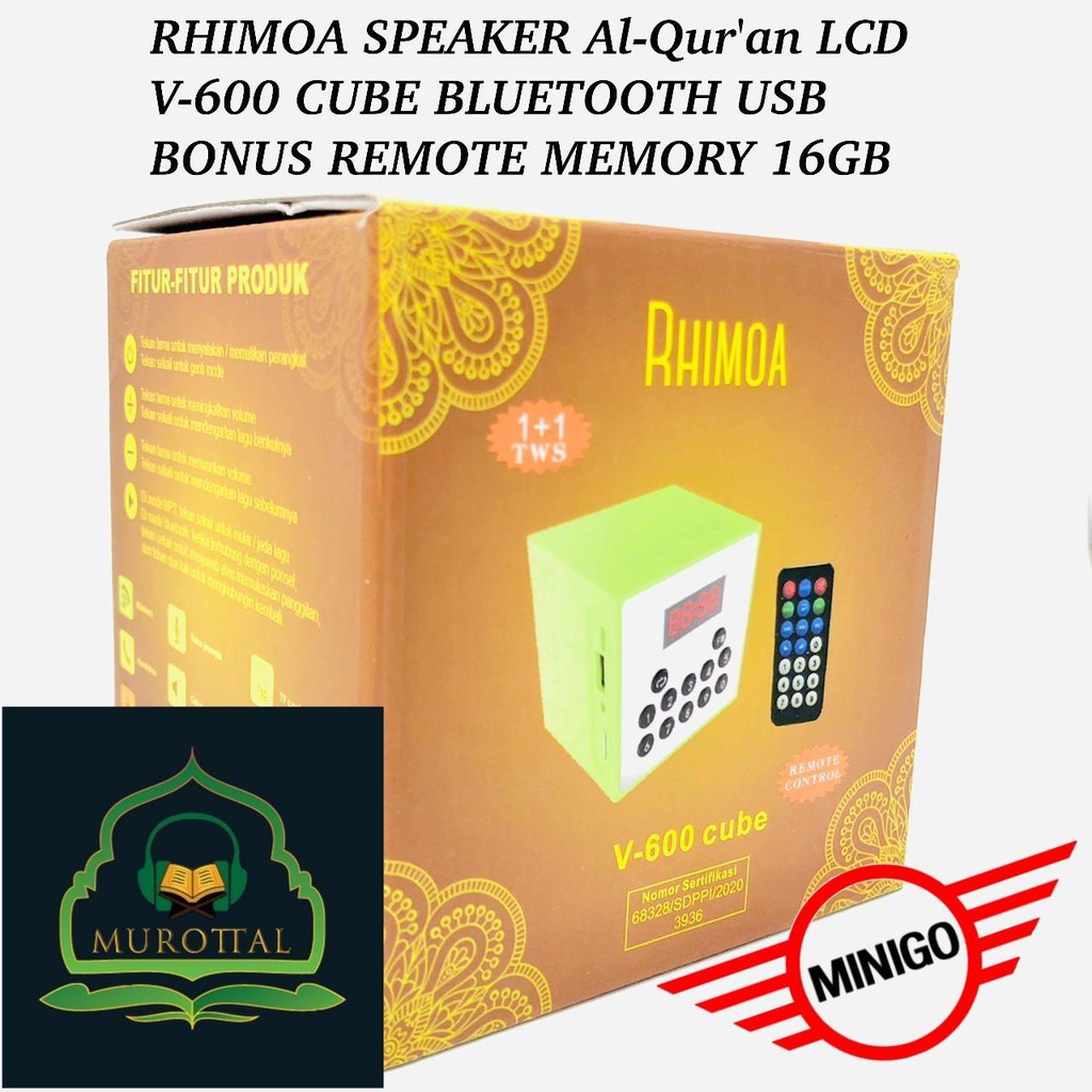 SPEAKER ALQURAN MUROTTAL AL QURAN FREE MEMORY 16 GB Speaker Alqur'an isi ayat2 alqur'an 30 juz