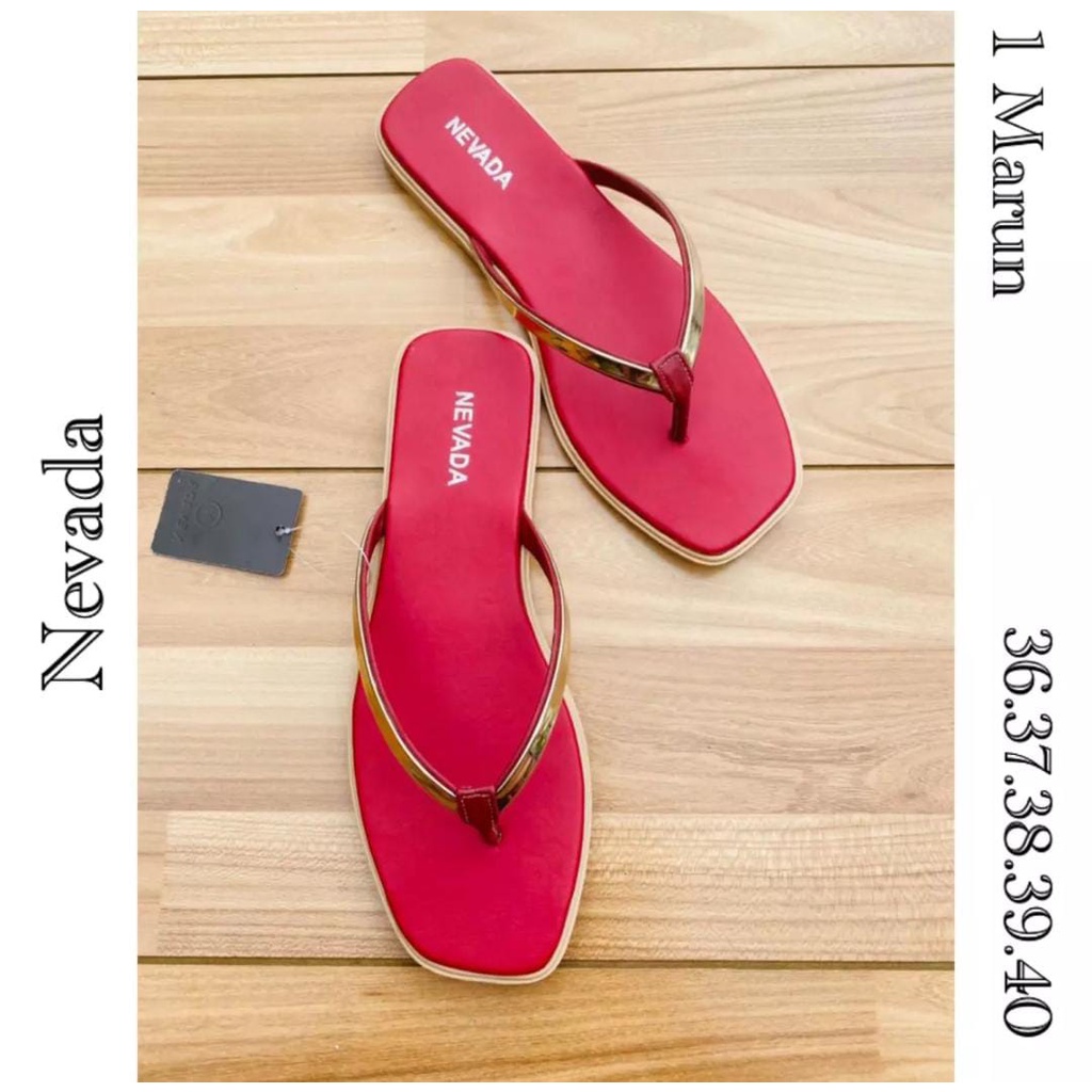 Sandal Nevada Wanita Terbaru - Sandal Jepit Nevada -Sandal Wanita Terbaru 2022 COD Sandal Prempuan Dewasa