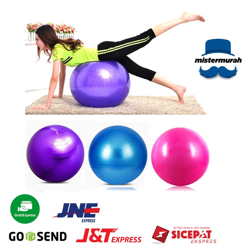 Bola Yoga Diameter 65CM Gym  Ball  Alat Fitness Pilates 