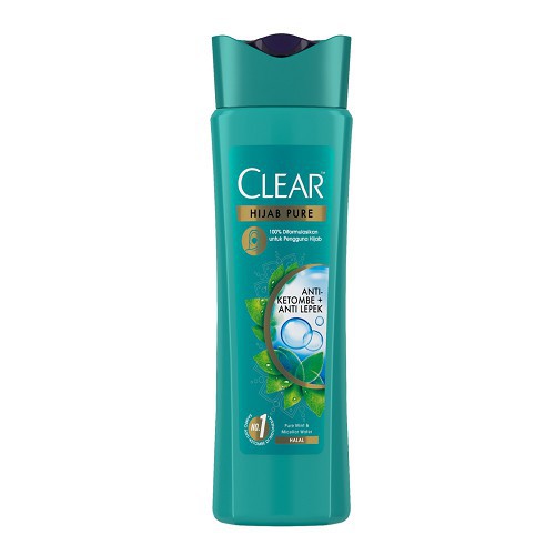 Clear Hijab Pure Shampo Anti Ketombe + Anti Lepek - 160ml | Shopee