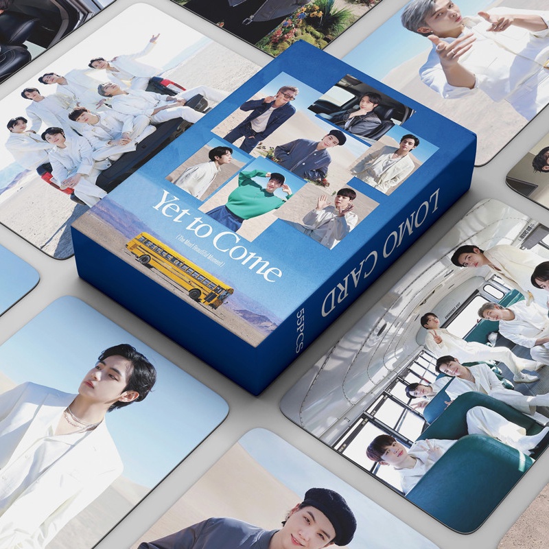 55pcs / Kotak Kartu Foto BTS Yet to come Album LOMO