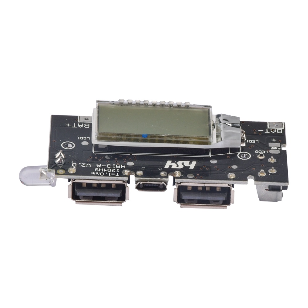 Papan Pcb Power Bank 18650 Dual Usb 5v 1a 2.1a Diy