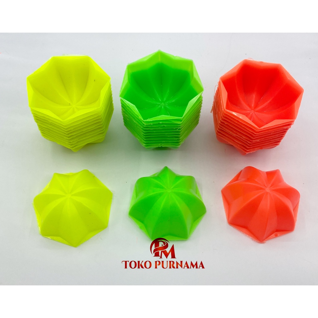 Cetakan Plastik Kue Kukus Puding Agar /Putu Ayu Talam Jelly /Bunga Sakura Mawar /Belimbing