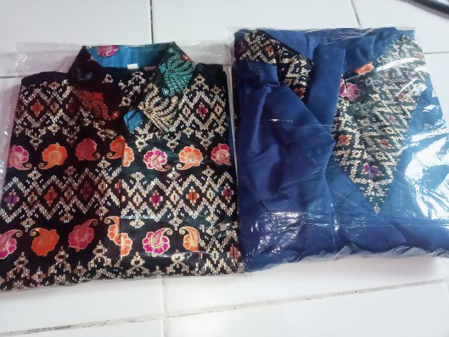 Couple Gamis Balotelli 2480 Hem Ukuran M L Xl Gamis All Size Batik Sarimbit Pekalongan