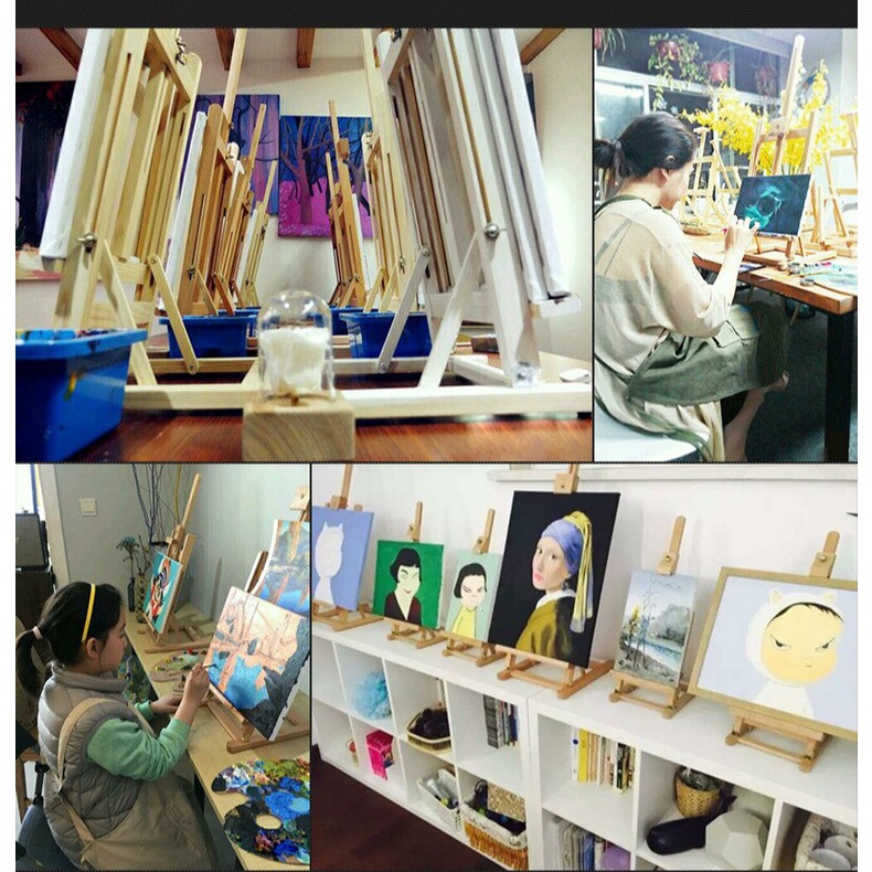 Perlengkapan Menggambar Easel Stand Lukis DIY Table Wood Easel W06C (installation not Included) By Bali Artemedia