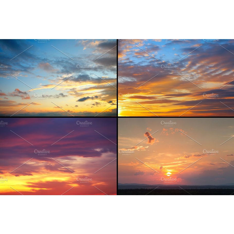 10 Hi-Res Sky Backgrounds Vol.1 - JPEG Ultra HD