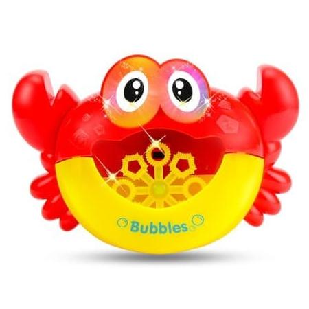 ELECTRIC CRAB BUBBLE MACHINE BATHTUB BUBBLE MAKER LIGHT MUSIC