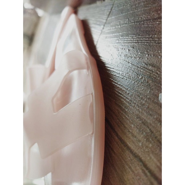 Sandal Her clear pvc Mes wanita (36-41) WIDE FIT