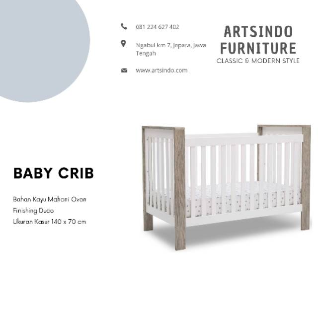 Ranjang Kasur Bayi Simple, Tempat Tidur bayi, Kotak Kasur Bayi, Baby Crib