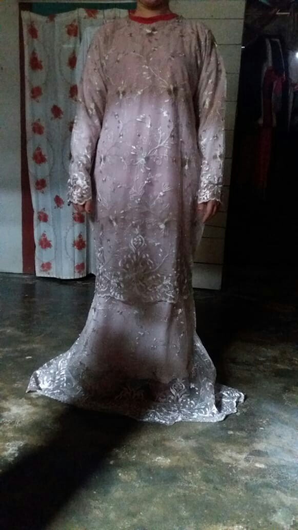 [ Realpict] Batik Gamis Duyung Manohara/ Full Furing , Origianal