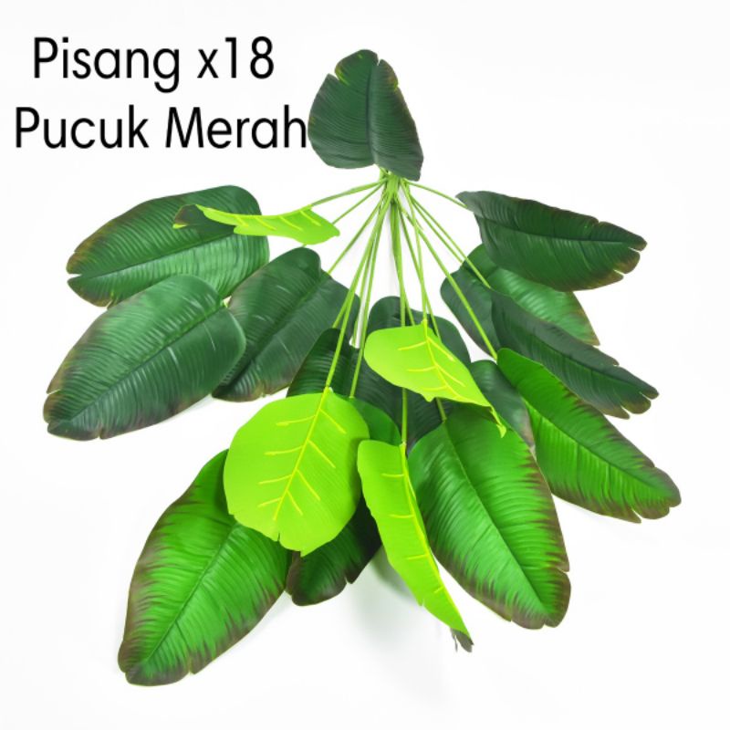 Pohon Pisang x18 dan x12 cabang / Pohon Artificial [ TANPA POT ]