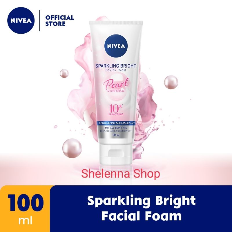 NIVEA Sparkling Bright Whitening Facial Foam - 100 ml