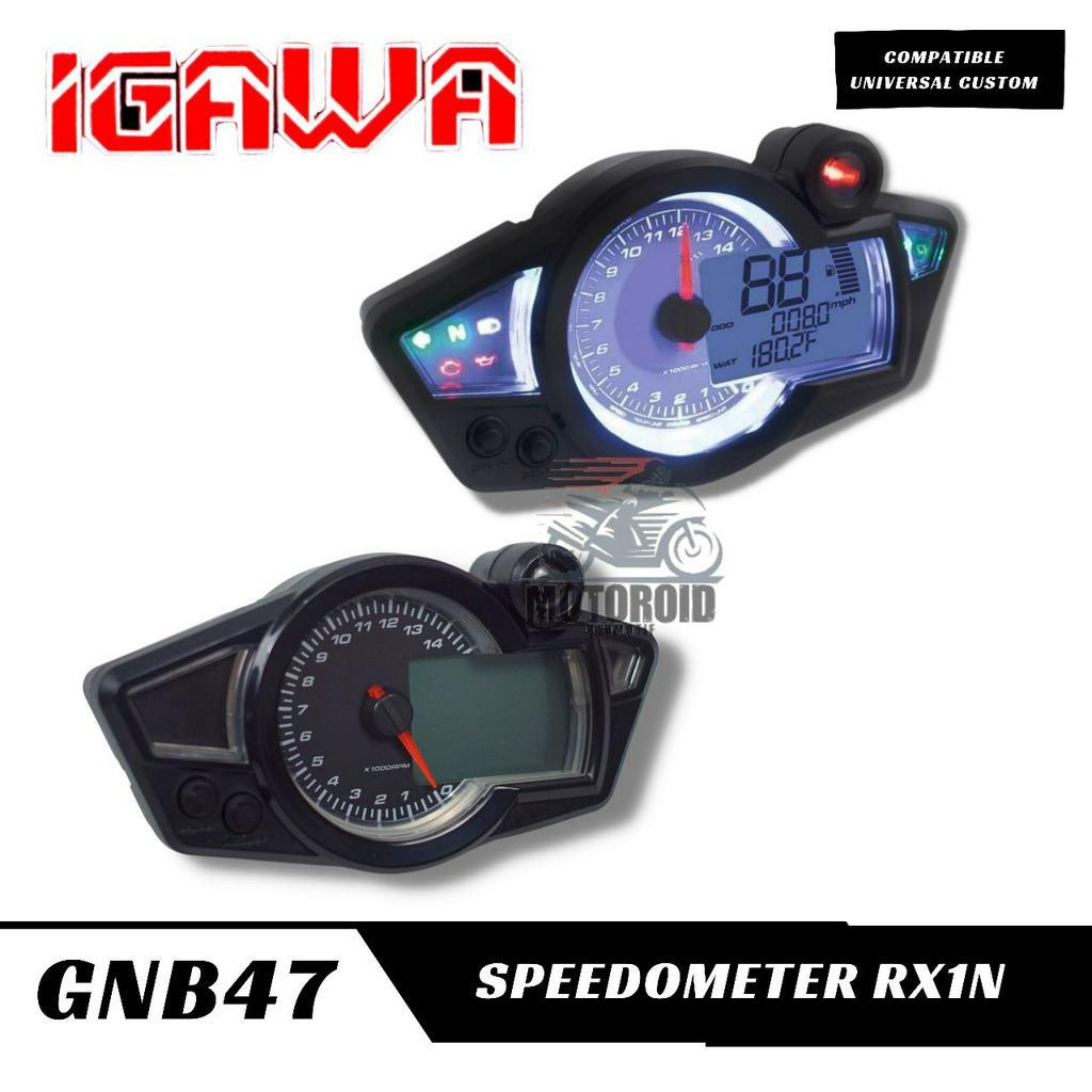 SPEEDOMETER IGAWA Custom Universal semua motor Supra Rx King Mx dll RX1N Spido RX 1 Digital