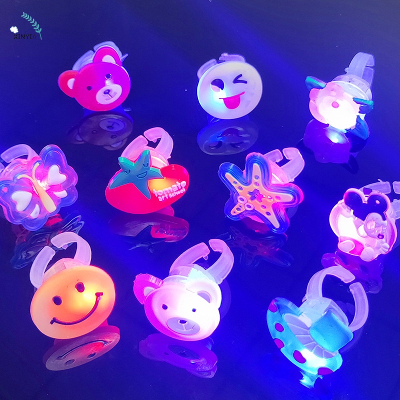 Led Cincin Dengan Lampu LED Motif Kartun Untuk Pesta