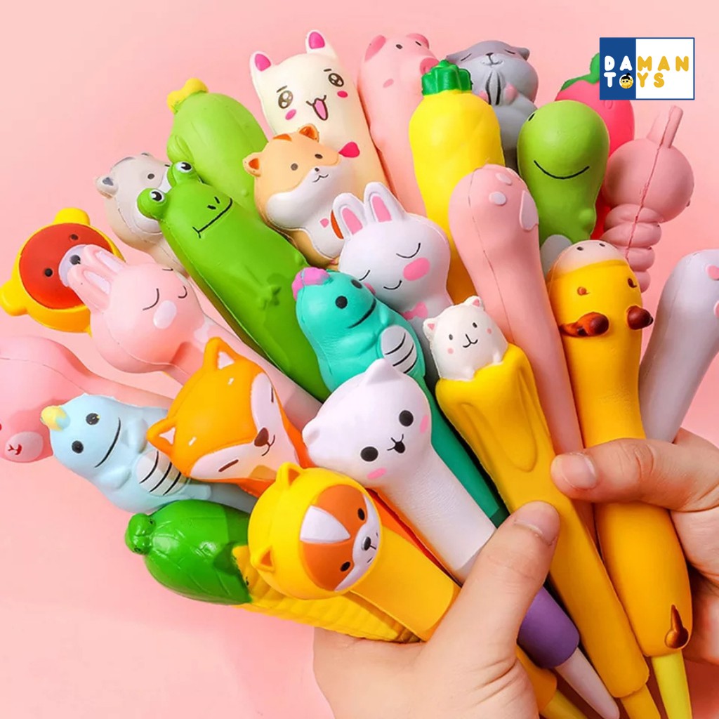 Squishy - Squishy Karakter Murah - Pencap Squishy - Pena Parakter, unicorn, mermaid, ice cream