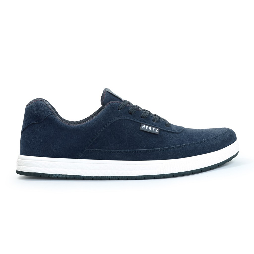 Sepatu Sneakers Pria H 3278 Brand Hertz Sepatu Kets Sekolah Kuliah Kerja Navy Murah Berkualitas