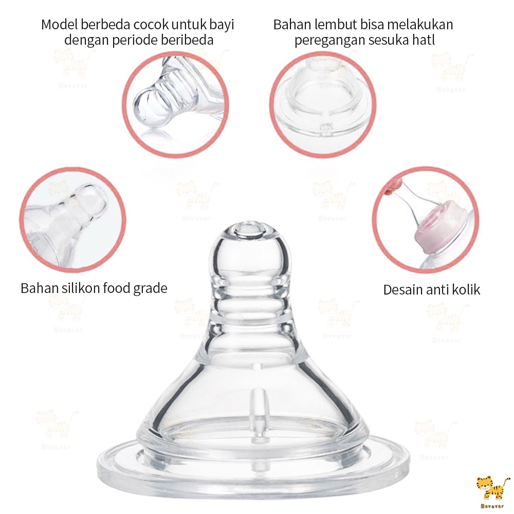 Dot bayi Bahan Silikon Anti Colic Empeng bayi Untuk Pigeon / Avent-3