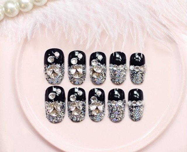 Kuku Palsu 【 B153， lem sticker 】Nikah Wedding False Nailart Pengantin Tangan