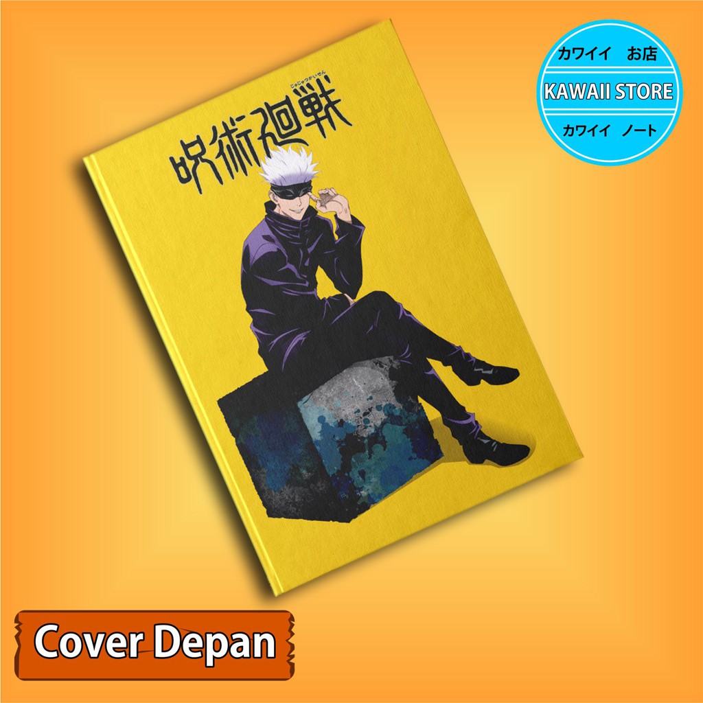 Notebook / Pocket book Hard Cover  Anime Jujutsu Kaisen SATORU GOJO uk A5 & A6 / Notes Book