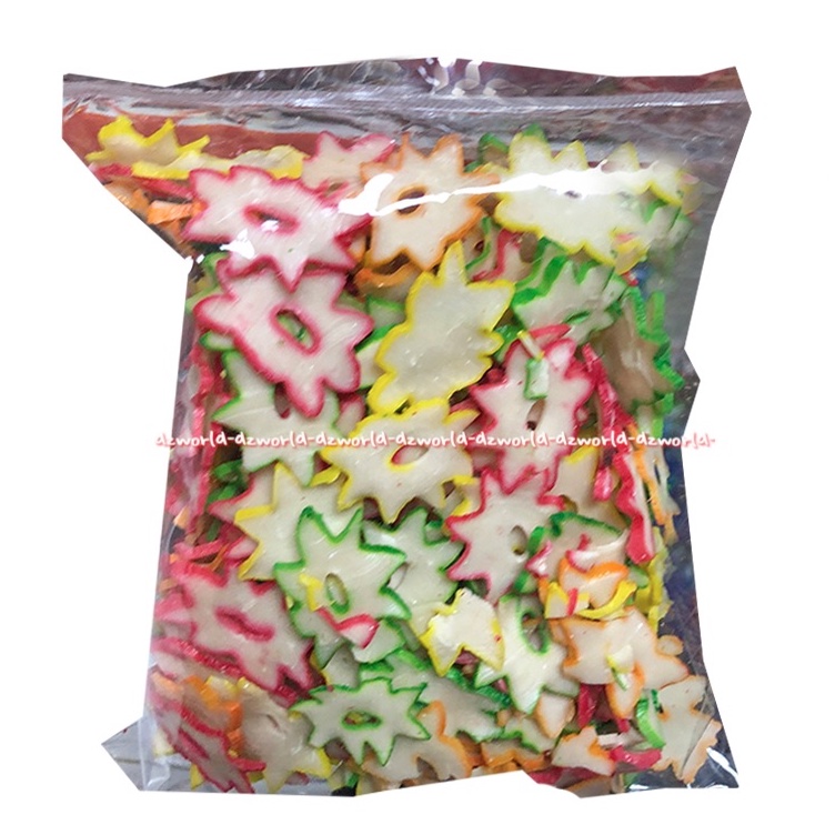 Okey Krupuk Warna Warni Tersanjung 200gr Kerupuk Warna Warni Model Bintang Oke Ok Okay Star Cracker