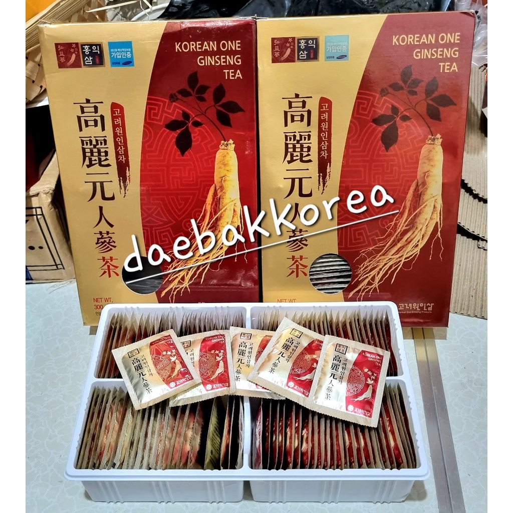 [Ready stock] 10pcs Korean One Red Ginseng Tea Korea 3 gr