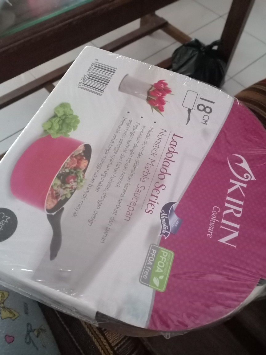Panci Teflon Anti Lengket Saucepan Kirin Ladolado 18cm