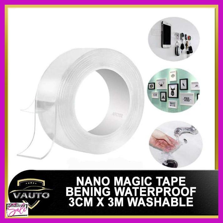

REPMUB- DOUBLE TAPE NANO MAGIC TAPE BENING TAHAN AIR 30MMX3M ACRYLIC WASHABLE -ASLII.