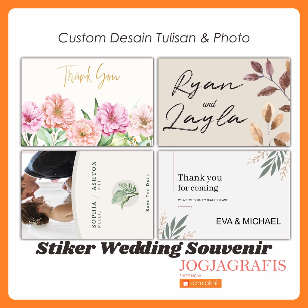 

[ 1 pack 100pcs ] Stiker Vinyl Stiker Thank You / Stiker Souvenir / Stiker Segel / Stiker Label