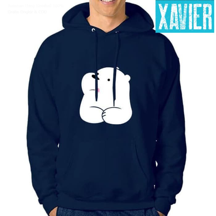 Jaket Hoodie Sweater Distro WE BARE BEARS iCE BEAR SLURP polos custom indonesia pria wanita keren ka