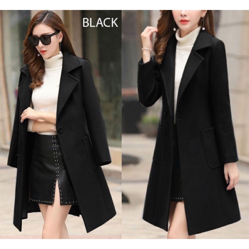 jas wanita long coat Korea style blazer wanita long coat kekinian