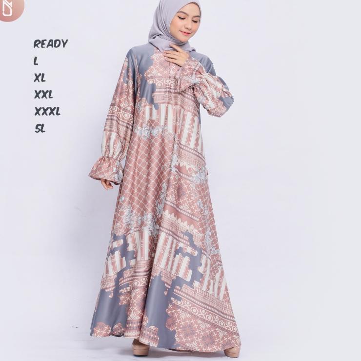 [PCT. 2565] Myshawl Samira Premium Gamis Syar'i Pesta Jumbo Polos Ld 140 130