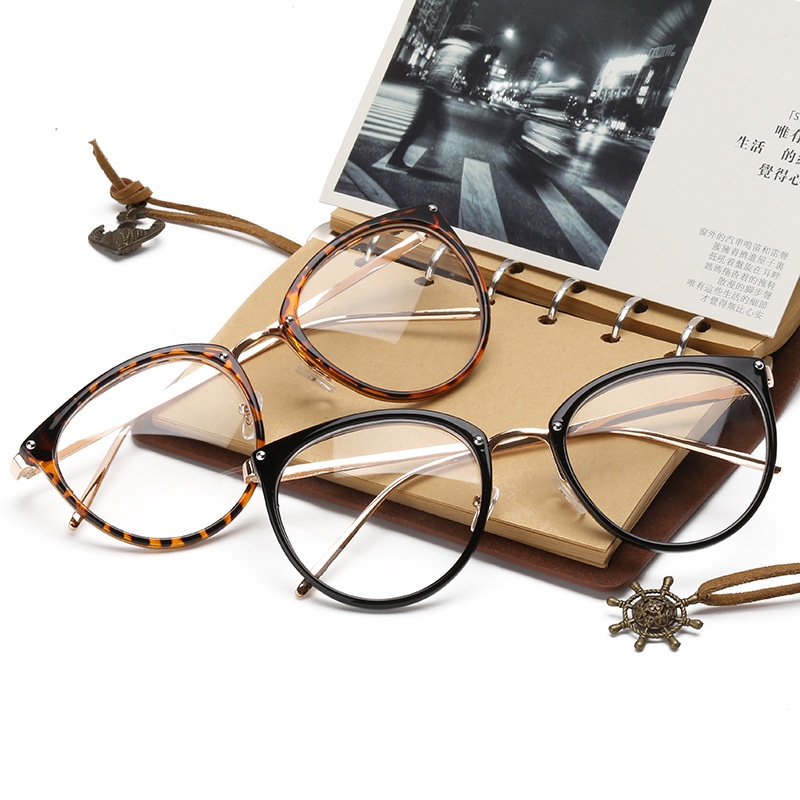 （YUZHU）COD MINUS 0~-400° Classical Mata Kucing Kacamata Wanita Cat Eye Eyeglasses