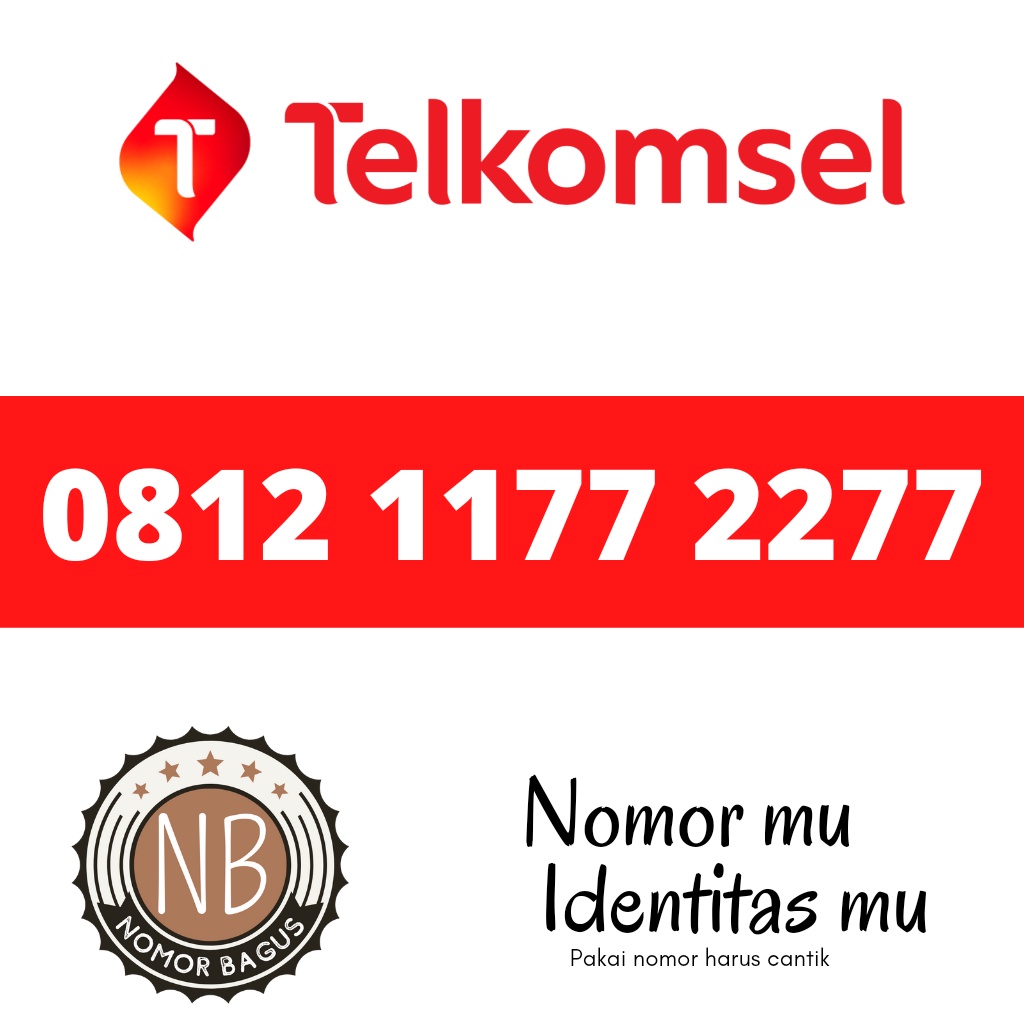 Kartu perdana telkomsel simpati nomor cantik 1177 2277 AABB CCBB
